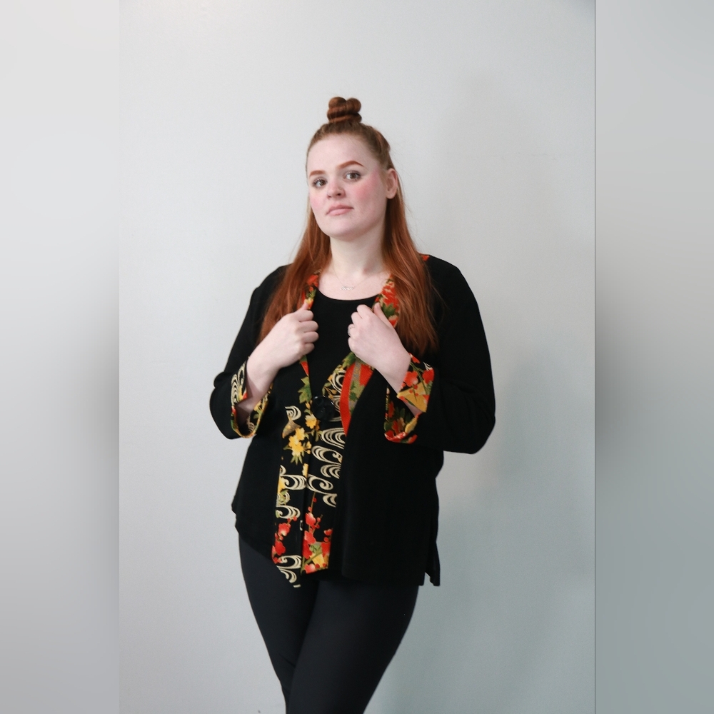 Asian-Inspired Cardigan